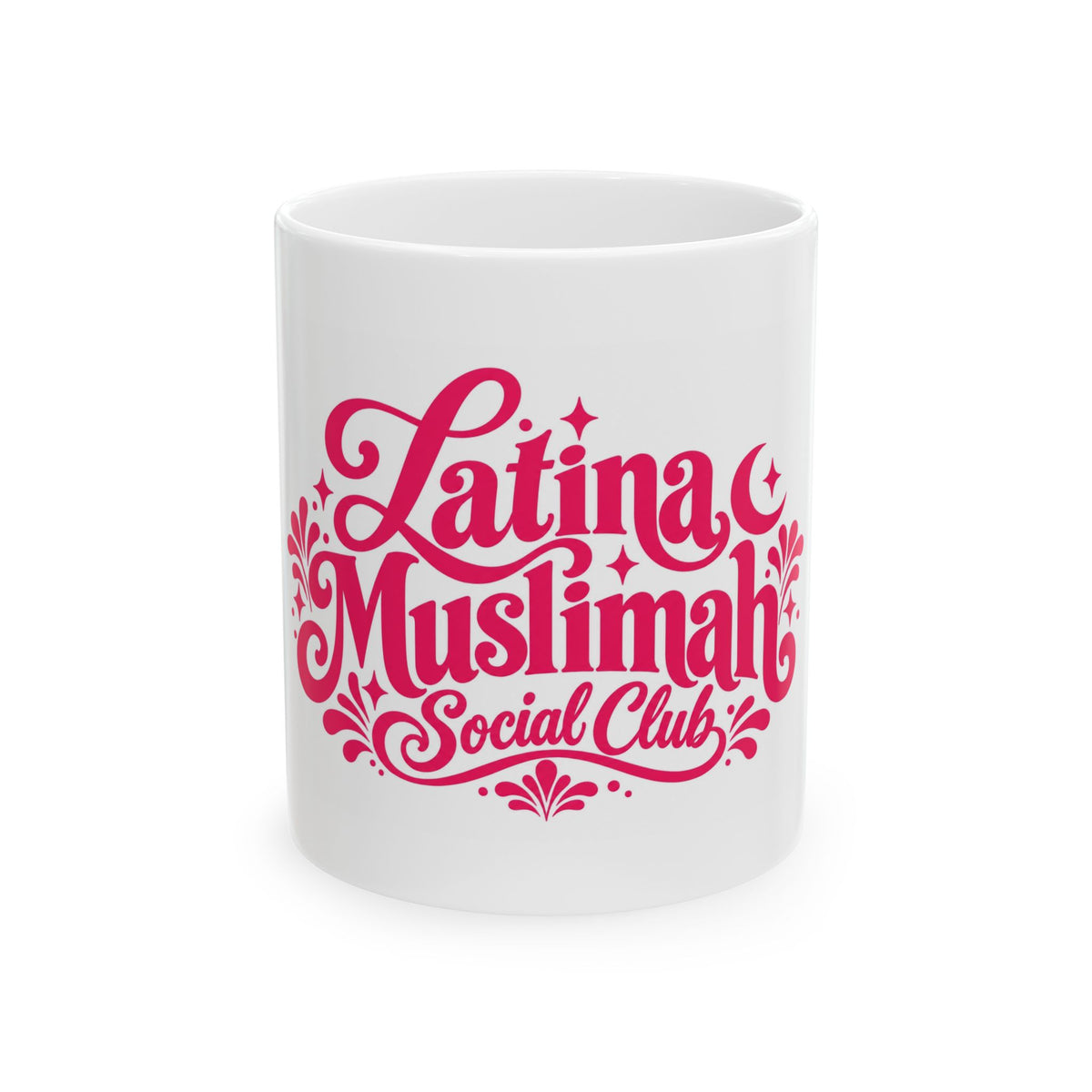 Latina Muslimah Social Club Ceramic Mug — 11oz & 15oz Inspirational Coffee Cup