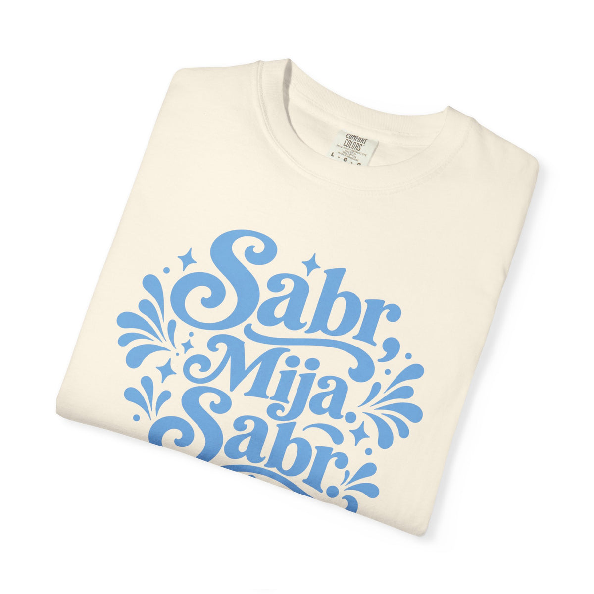 Sabr, Mija, Sabr Tee — Garment-Dyed Inspirational Arabic-Spanish Shirt