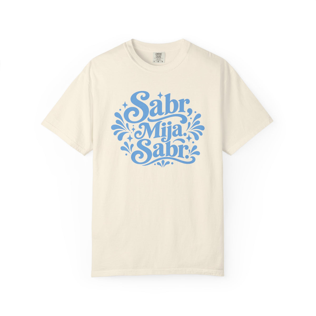 Sabr, Mija, Sabr Tee — Garment-Dyed Inspirational Arabic-Spanish Shirt
