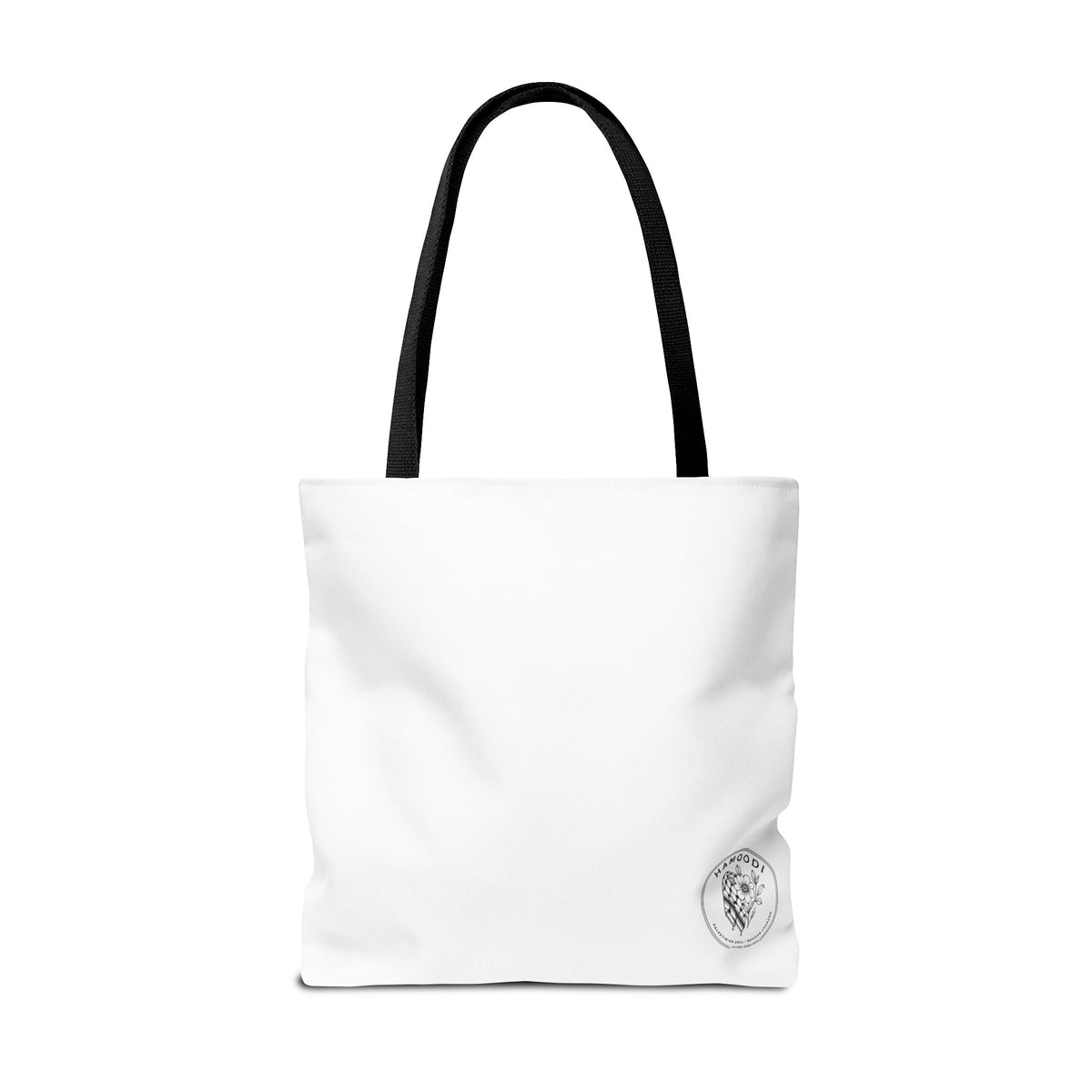 Latina Muslimah Social Club Tote Bag — Feminine Pink Script All-Over Print