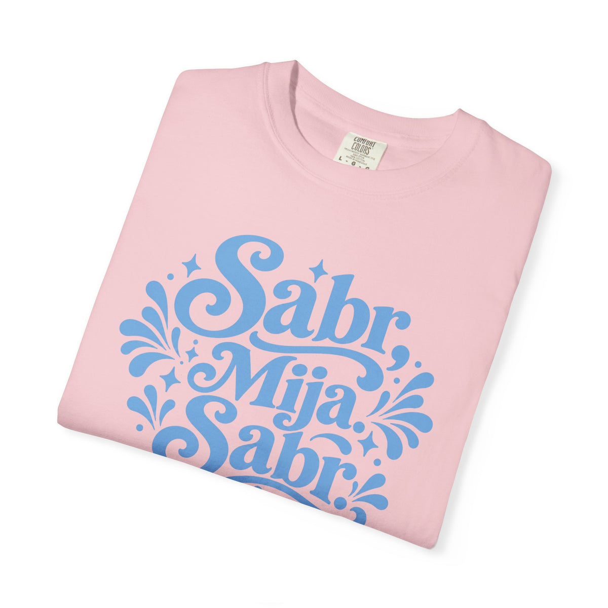 Sabr, Mija, Sabr Tee — Garment-Dyed Inspirational Arabic-Spanish Shirt