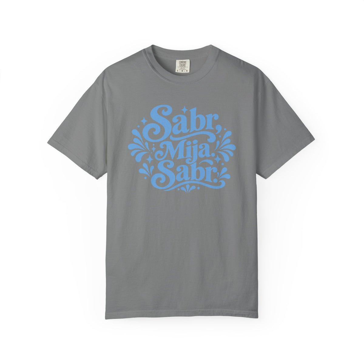 Sabr, Mija, Sabr Tee — Garment-Dyed Inspirational Arabic-Spanish Shirt