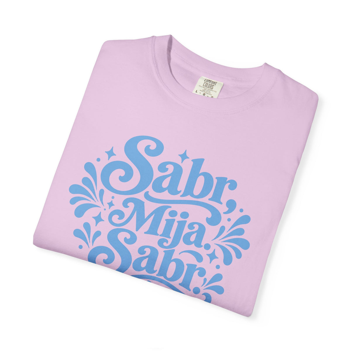 Sabr, Mija, Sabr Tee — Garment-Dyed Inspirational Arabic-Spanish Shirt